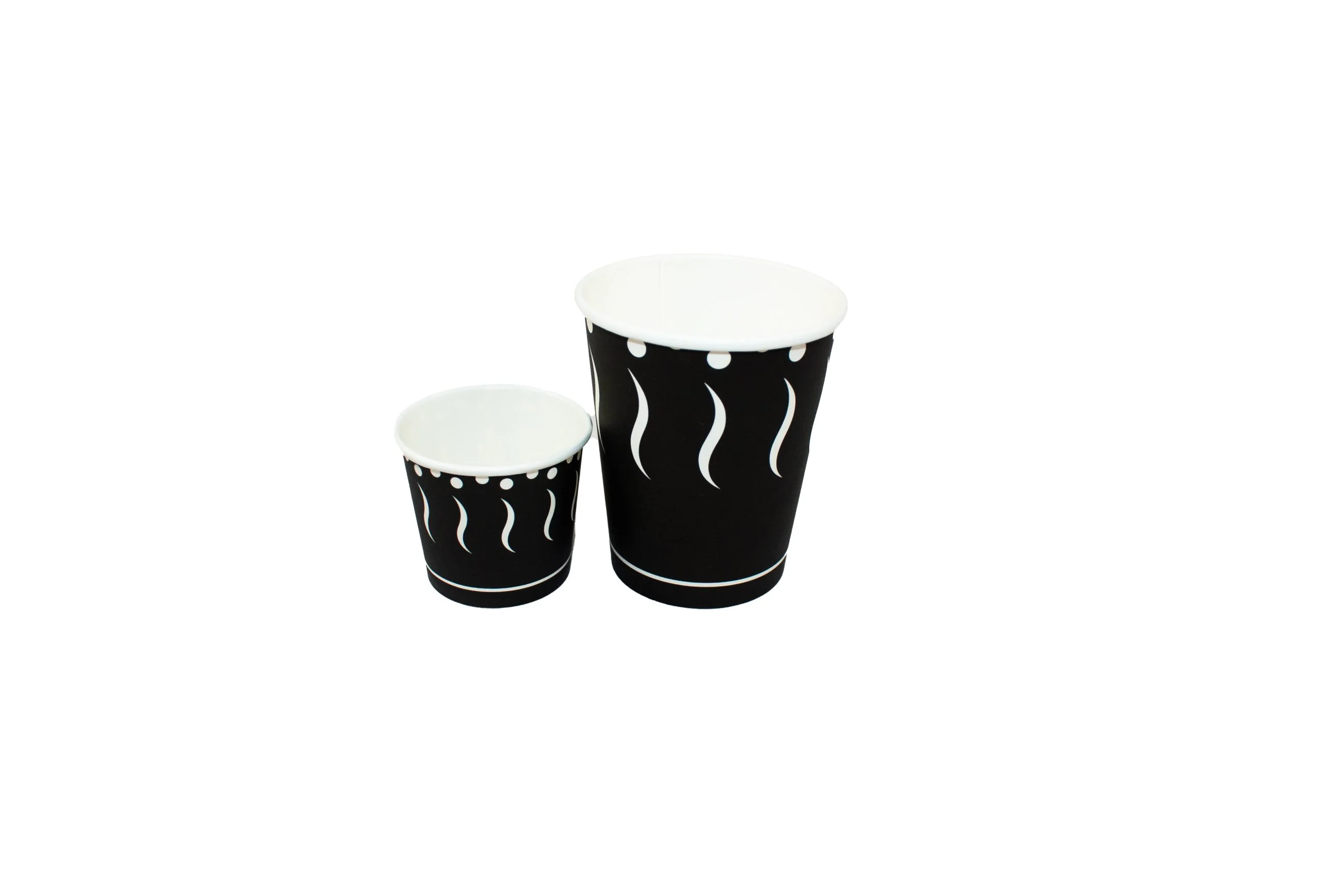 Vasos de papel estampado
